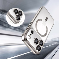 Tech-Protect MagFlex MagSafe maciņš iPhone 17 Pro Max caurspīdīgs sudraba