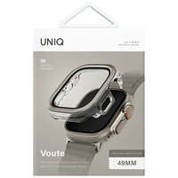 Uniq Voute aizsargstikla viedtālruņa apvalks Apple Watch Ultra 49 mm - sudraba