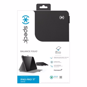 Speck Balance Folio atverams vāciņš ierīcei iPad Pro 11" M5 (2025) / M4 (2024), melns