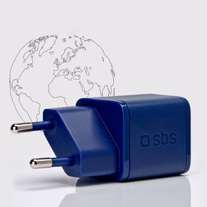 SBS TETRGAN1C20B 20W GaN Зарядное устройство с Power Delivery - синий