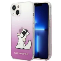 Viedtālruņa apvalks Karl Lagerfeld KLHCP14MCFNRCPI iPhone 14 Plus 6.7\" rozā / rozā Choupette Fun