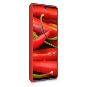 Silikona apvalks mīksts elastīgs gumijas pārklājums Samsung Galaxy A42 5G sarkans