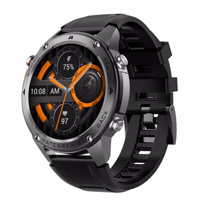 Blavec viedpulkstenis M-03 Predator AMOLED GPS balss zvani (SWM03-GP) grafīta + 1 siksna