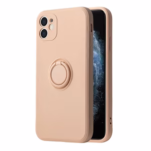 Vennus силиконовый чехол с кольцом для Iphone 11 Pro светло-розовый