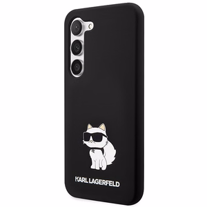 Karl Lagerfeld silikona Choupette viedtālruņa apvalks Samsung Galaxy S24 - melns