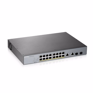Zyxel GS1350-18HP-EU0101F pārvaldāms tīkla komutators L2 Gigabit Ethernet (10/100/1000) barošana pa Ethernet (PoE) pelēks