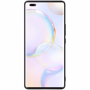 Nillkin Textured viedtālruņa apvalks izturīgs pastiprināts apvalks ar gēla rāmi un neilona aizmuguri Honor 50 Pro melns