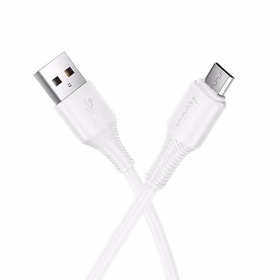 Kabelis USB A uz Micro USB Hoco 2,4A 1 m X120 balts