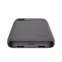 Tech-Protect PowerCase iPhone 12 mini / 13 mini ar 4700mAh portatīvo lādētāju - melna