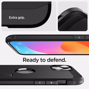 Spigen Tough Armor Magnētiskais viedtālruņa apvalks iPhone 15 - melns