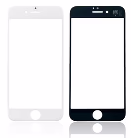 LCD ekrāna stikls Apple iPhone 8/SE 2020 ar rāmi un OCA balts V2 ORG