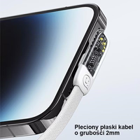 USAMS Leņķa kabelis USB-C to Lightning PD 20W Fast Charging Iceflake Series 1,2m melns SJ583USB01 (US-SJ583)