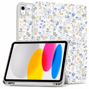Tech-Protect SC Pen apvalks iPad 10.9" 2022 (10. gen.) / 11" 2025 (11. gen.) - margrietiņas ar lapām