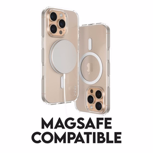 CARE Flagship case with White MagSafe iPhone 16 Pro, Transparent
