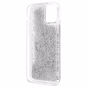 Guess GUHCP12LLG4GSI iPhone 12 Pro Max 6.7" silver/silver hardcase 4G Big Liquid Glitter