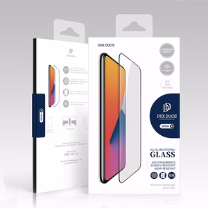 Dux Ducis 9D Rūdītais stikls Vivo Y16 / Y02s pilns ekrāns ar rāmi melns (draudzīgs apvalkam)