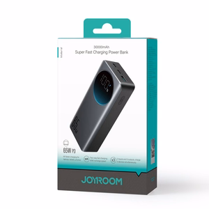 Joyroom 30000mAh 65W внешний аккумулятор с цифровым дисплеем (JR-PBF05) - чёрный