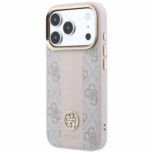 Maciņš IPHONE 18 Pro/17 Pro saderīgs ar MagSafe (Stripe Round and Classic Logos 4G) (krāsa: rozā)