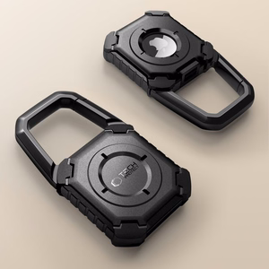 Tech-Protect Kevlar apvalks Apple AirTag 1/2 - melns