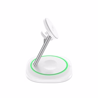 Tech-Protect QI15W-A46 3v1 magnētiskais induktīvais lādētājs MagSafe - balts