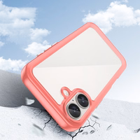 Outer Space viedtālruņa apvalks ar gēla rāmi iPhone 16 Plus - sarkans