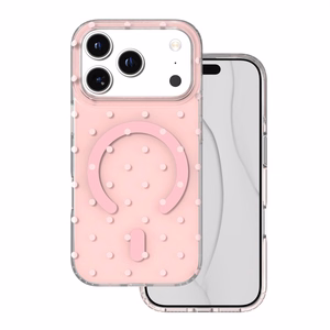 Bubble Dots Mag maciņš, paredzēts iPhone 17 Pro 6,3" / 18 Pro 6,3", rozā