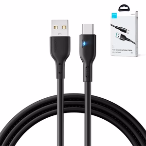 USB kabelis Joyroom S-UC027A13 melns Type-C 200cm (līdz 3A)