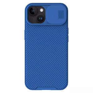 Nillkin CamShield Pro magnētiskais viedtālruņa apvalks iPhone 15 Plus ar kameras aizsardzību - zils