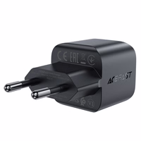 Acefast A77 Mini PD 30W GaN USB-C sienas lādētājs - melns