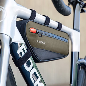 Rockbros 30120079001 velosipēda rāmja soma 1.7 l - zaļa un melna
