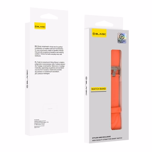 Blavec universāla pulksteņa siksna SB-01 Active silikona oranža