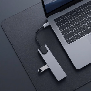 Tech-Protect HB09 USB centrmezgls 8in1 TYPE-C + USB-A 3.0 + USB-C 3.0 + HDMI 4K 60HZ + SD/TF + PD100W + RJ45 1000 MB/S - pelēks