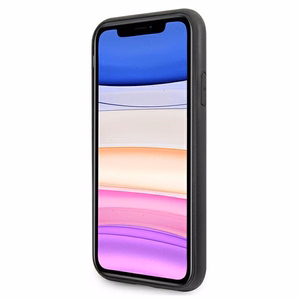 Guess 4G Triangle Collection viedtālruņa apvalks iPhone 11 6.1" / Xr - Pelēks