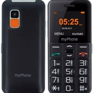 myPhone Halo Easy | melns | 1.77 collas | TFT | 24 MB | 32 MB | viena SIM | Bluetooth | galvenās kameras izšķirtspēja 0.3 MP | 1000 mAh