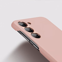 Dux Ducis Grit viedtālruņa apvalks Samsung Galaxy S23+ elegants apvalks no mākslīgās ādas rozā