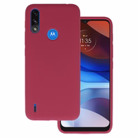 Viedtālruņa apvalks silikona Lite Motorola Moto E7 Power/E7i Power (m) - bordo (m)