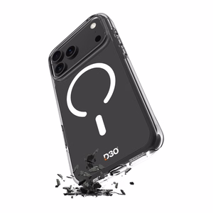 Puro Impact caurspīdīgs D3O TPU+PC magnētiskais viedtālruņa apvalks iPhone 17 Pro - caurspīdīgs