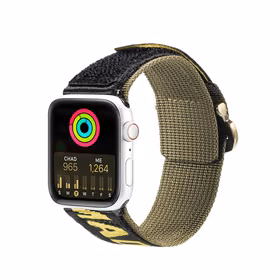 Dux Ducis siksniņa (āra versija) Apple Watch Ultra siksniņa, SE, 9, 8, 7, 6, 5, 4, 3, 2, 1 (49, 45, 44, 42 mm) neilona aproce dzeltena