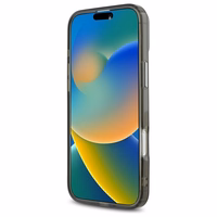 Karl Lagerfeld IML Metal Karl Head Magnētiskais iPhone 16 Plus viedtālruņa apvalks - melns