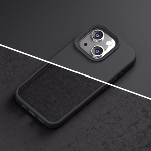 Silikona apvalks Etteri - iPhone 15 6,1" melns