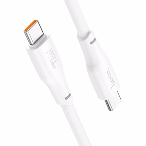 USB kabelis Hoco X93 60W USB-C uz USB-C 2.0m, balts