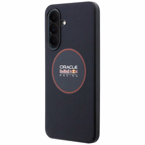 Red Bull vāks Samsung A37 (Meshed PU Red Ring & Metal Buttons) tumši zils