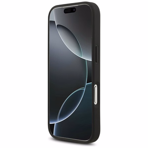 Guess 4G Circle Classic Logo Magnētiskais viedtālruņa apvalks iPhone 17 Pro - melns