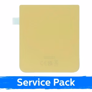 Aizmugurējais vāks, saderīgs ar Samsung F711 Z Flip3 / Dzeltens / (Service Pack)