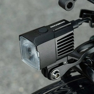 Rockbros RHL1600 priekšējais velosipēda lukturis, 1600lm ar ārēju USB-C barošanas avotu – krāsa: melna