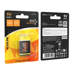 alkāliskā baterija 6LR61 Hoco 9V DLR05 1 gab.