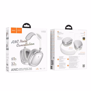 Wireless headphones Hoco W68 ANC silver