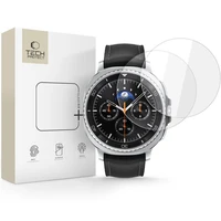Tech-Protect Glass Fit+ 2 komplekti temperētu stiklu Samsung Galaxy Watch 8 Classic 46 mm - caurspīdīgs