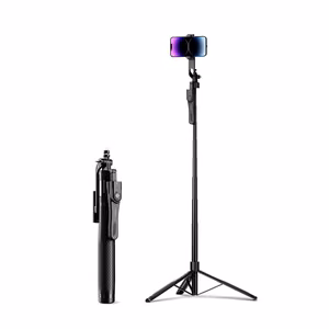 Selfiju nūja Orico SPM215 statīvs 1/4 collas tālruņa kamerai ar 360 grādu rotāciju Bluetooth 5.2 - melna
