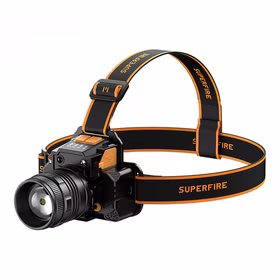Superfire HL58 galvas lukturis, 350 lm, USB, 3 rezimi, 200m